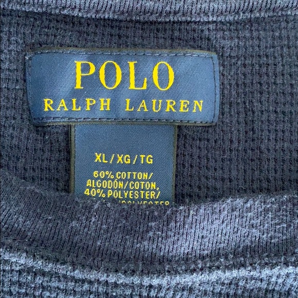 Polo Ralph Lauren Long Sleeve Waffle Shirt - Picture 4 of 4